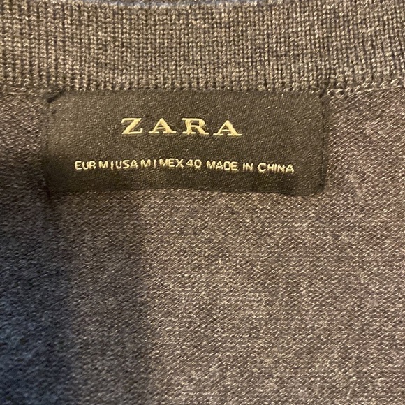 Men’s Zara sweater. Grey. Size M - Picture 4 of 6